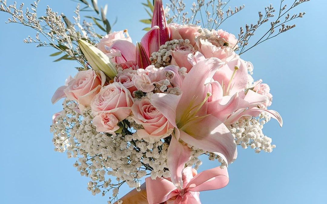 Soft Pink Lilies