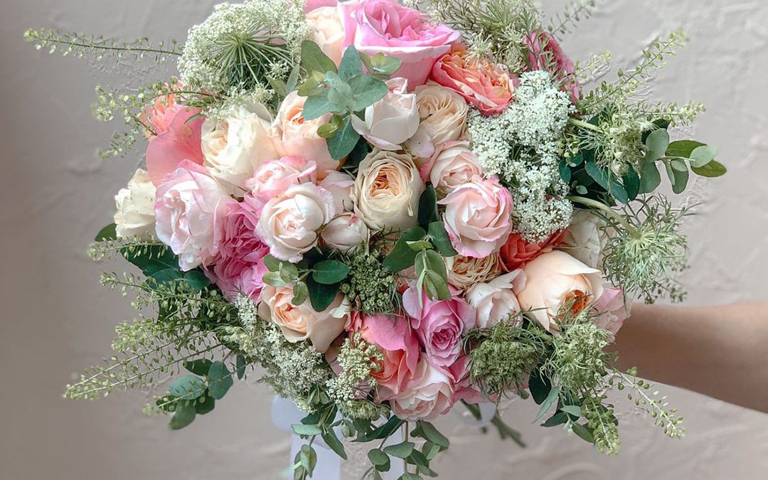 Pink and Greenery Wedding