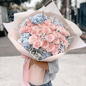 Hydrangea and Roses
