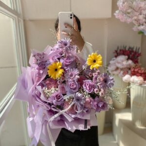 Mixed Purple with Yellow
